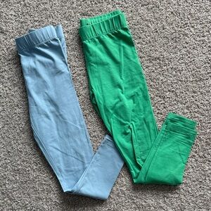 Mini Boden Girls Blue and Green Leggings